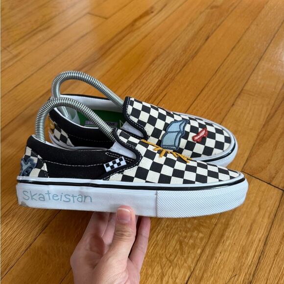 Vans Other - Vans Skate Era Skateistan Checkerboard Canvas Suede Men Shoes Size 5.5